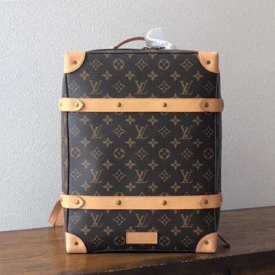 Louis Vuitton 2019 Monogram Trunk Back Pack,36cm - 루이비통 2019 모노그램 트렁크 백팩, M44725,LOUB1475,36cm,브라운