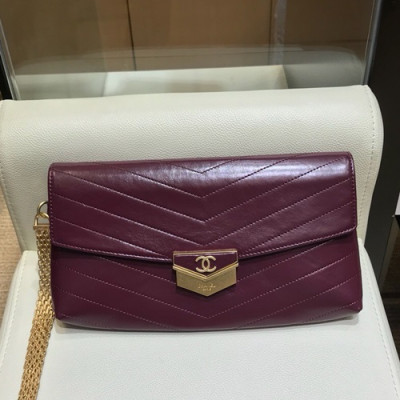 Chanel 2019 Women Clutch Bag ,26CM - 샤넬 2019 여성용 클러치백,CHAB0850,26CM,와인