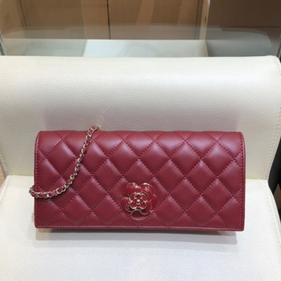 Chanel 2019 Women Leather Chain Shoulder Bag ,22CM - 샤넬 2019 여성용 레더 체인 숄더백,CHAB0913,22CM,레드