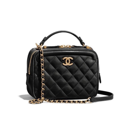 Chanel 2019 Leather Tote Shoulder Bag ,18CM - 샤넬 2019 레더 토트 숄더백  CHAB0916,18CM,블랙