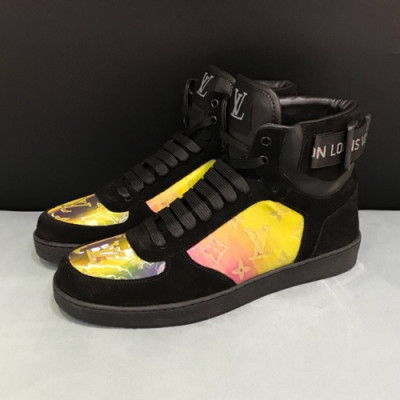 Louis vuitton 2019 Mm/Wm Business Initial Logo High-top Sneakers  - 루이비통 남자 비지니스 이니셜 로고 하이탑 스니커즈 Lou01169x.Size(225 - 270).블랙