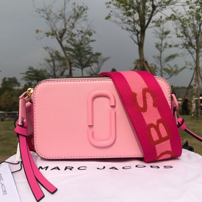 Mark Jacobs 2019 Leather Women Camera Shoulder Bag,19cm - 마크제이콥스 2019 레더 여성용 카메라 숄더백,MJB0105,19cm,핑크