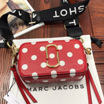 Mark Jacobs 2019 Leather Women Camera Shoulder Bag,18cm - 마크제이콥스 2019 레더 여성용 카메라 숄더백,MJB0117,18cm,레드