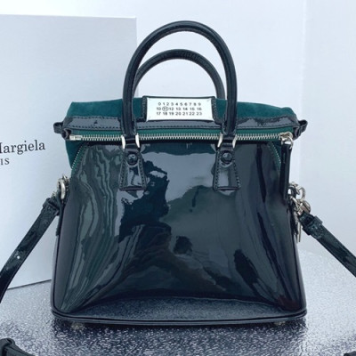 Maison Margiela 2019 5AC Leather Tote Shoulder Bag,23/26cm - 메종 마르지엘라 2019 5AC 레더 토트 숄더백,MMB0024,23/26cm,다크블루