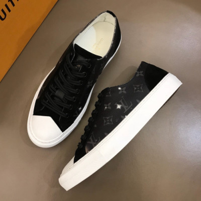 Louis vuitton 2019 Mens Business Initial Logo Low - top Sneakers  - 루이비통 남성 비지니스 이니셜 로고 로우탑 스니커즈 Lou01174x.Size(240 - 270).블랙