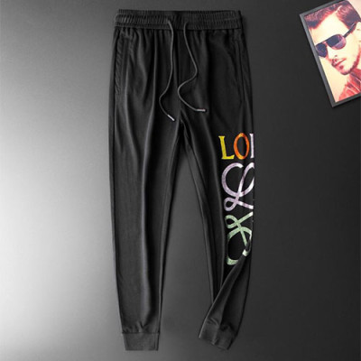 Loewe 2019 Mens Business Cotton Trianing Pants - 로에베 남성 비지니스 코튼 트레이닝 팬츠 Loe0002.Size(M - 4XL).블랙,화이트