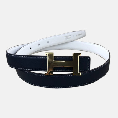 Hermes 2019 Ladies Reversible Epsom & Swift Leather Belt - 에르메스 2019 여성용 리버시블 엠송&스위프트 레더 벨트 HERBT0008.Size(2.5cm).다크네이비