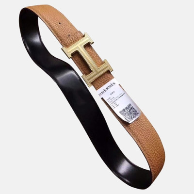 Hermes 2019 Mens Reversible Leather Belt - 에르메스 2019 남성용 리버시블 레더 벨트 HERBT0021.Size(3.8cm).브라운