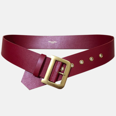 Christian Dior 2019 Mm/Wm Leather Belt - 크리스챤 디올 2019 남여공용 레더 벨트 DIOBT0001,Size(5.0CM).레드