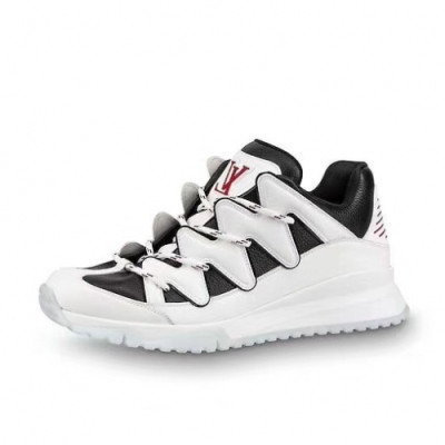 Louis vuitton 2019 Mens Initial Logo Leather Running Shoes - 루이비통 남성 이니셜 로고 레더 런닝화 Lou01188x.Size(240 - 275).화이트