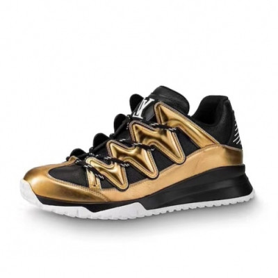 Louis vuitton 2019 Mens Initial Logo Leather  Running Shoes - 루이비통 남성 이니셜 로고 레더 런닝화 Lou01189x.Size(240 - 275).골드