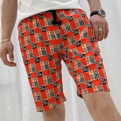 Hermes 2019 Mens Logo Crew - Print Half Pants - 에르메스 남성 로고 프린트 반바지 Herhp0005.Size(m - 3xl).컬러(레드)