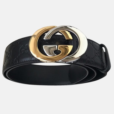 Gucci 2019 Mens Leather Belt - 구찌 2019 남성용 레더 벨트 GUBT0003.Size(4.0cm).블랙