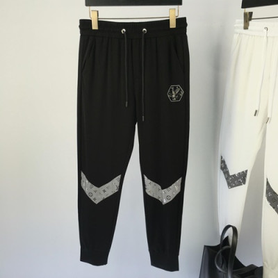 Louis vuitton 2019 Mens Initial Logo Casual Training Pants - 루이비통 남성 이니셜 로고 캐쥬얼 트레이닝 바지 Loupa0026.Size(m - 4xl).블랙