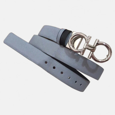 Salvatore Ferragamo 2019 Ladies Leather Belt - 살바토레 페라가모 2019 여성용 레더 벨트 FERB0005.Size(2.5cm).연블루그레이