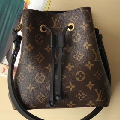 Louis Vuitton 2019 Neonoe Women  Mini Bucket Bag,20cm - 루이비통 2109 네오 노에 여성용  미니 버킷백,M52853,LOUB1517,20cm,브라운+블랙