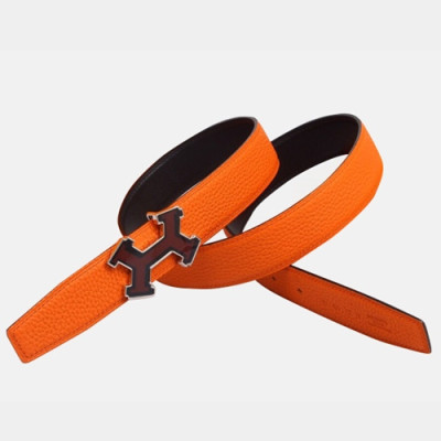 Hermes 2019 Mm/Wm Reversible Leather Belt - 에르메스 2019 남여공용 리버시블 레더 벨트 HERBT0034.Size(3.2cm).오렌지