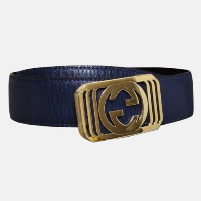 Gucci 2019 Mens Leather Belt - 구찌 2019 남성용 레더 벨트 GUBT0030.Size(3.8cm).블루