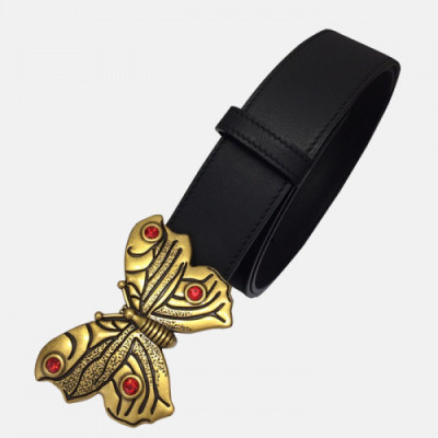 Gucci 2019 Ladies Leather Belt - 구찌 2019 여성용 레더 벨트 GUBT0033.Size(3.8cm).블랙