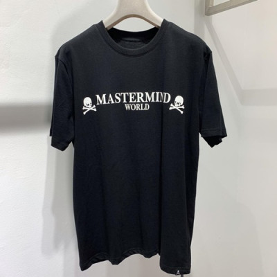 Mastermind Japan 2019 Mens Cruz Skull Cotton Short Sleeved Tshirt - 마스터마인드재팬 남성 크루즈 스컬 코튼 반팔티 MasTS0012.Size(s - xl).블랙