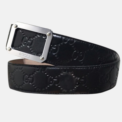 Gucci 2019 Mens Leather Belt - 구찌 2019 남성용 레더 벨트 GUBT0038.Size(3.8cm).블랙