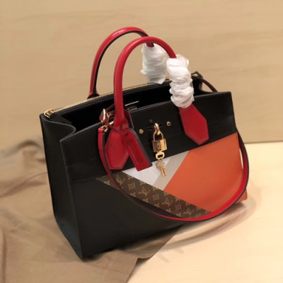 Louis Vuitton 2019 City Steamer Tote Bag,26.5cm - 루이비통 2019 시티 스티머 토트백 M53802,LOUB1540,26.5cm,블랙