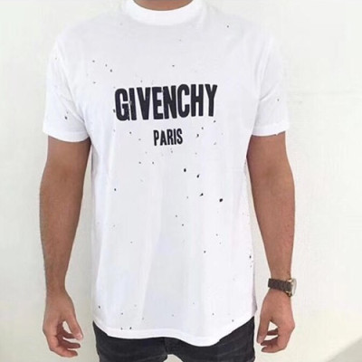 Givenchy 2019 Mm/Wm Logo Oversize Cotton Short Sleeved Tshirt - 지방시 남자 로고 오버사이즈 코튼 반팔티 Givts0014.Size(xxs -m).화이트