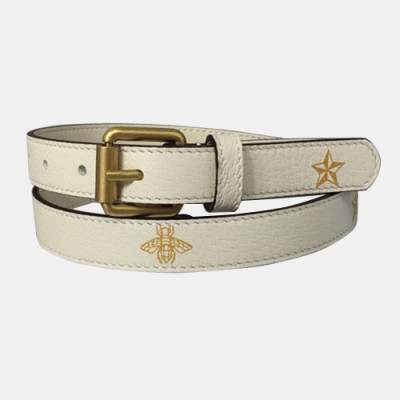 Gucci 2019 Ladies Leather Belt - 구찌 2019 여성용 레더 벨트 GUBT0043.Size(2.0cm).화이트