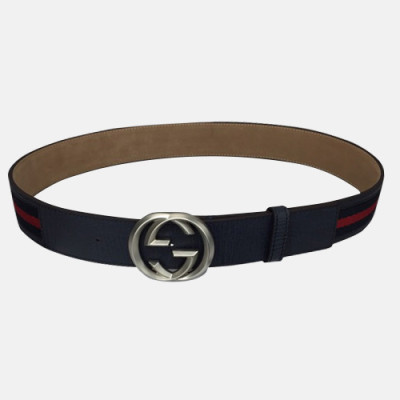 Gucci 2019 Mens Leather Belt - 구찌 2019 남성용 레더 벨트 GUBT0047.Size(4.0cm),다크네이비