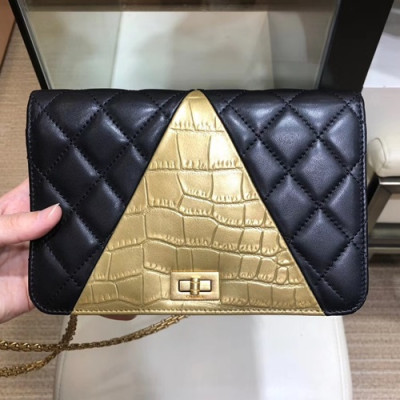 Chanel 2019 Leather  Women Shoulder  Bag,19CM - 샤넬 2019 레더 여성용 숄더백,CHAB0966,19CM,블랙