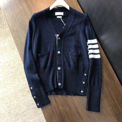 Thom Browne 2019 Mens Crew-neck Wool Cardigan - 톰브라운 2019 남성 크루넥 울 가디건 Thoca00020.Size(S - 2XL).컬러(네이비)