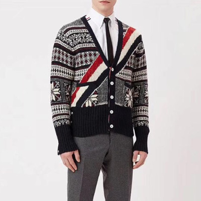 Thom Browne 2019 Mens Crew-neck Wool Cardigan - 톰브라운 2019 남성 크루넥 울 가디건 Thoca00022.Size(S - L).컬러(블랙)