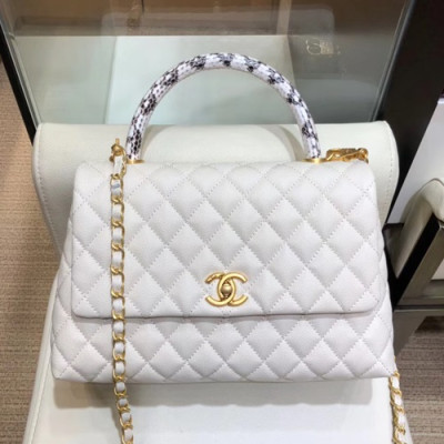 Chanel 2019 Coco Chain Handle Shoulder Bag,23/28CM - 샤넬 2019 코코 체인 핸들 숄더백,CHAB0990,23/28CM,화이트