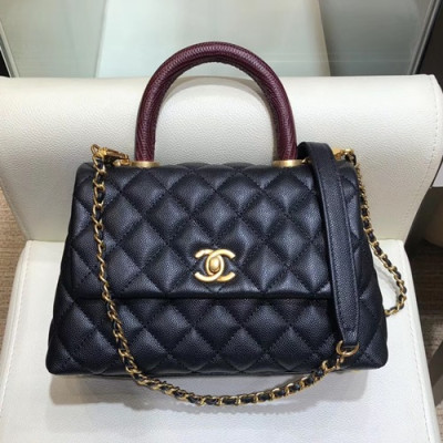 Chanel 2019 Coco Chain Handle Shoulder Bag,23/28CM - 샤넬 2019 코코 체인 핸들 숄더백,CHAB0995,23/28CM,블랙