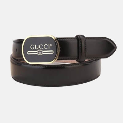 Gucci 2019 Mens Leather Belt - 구찌 2019 남성용 레더 벨트 GUBT0062.Size(3.5cm).블랙