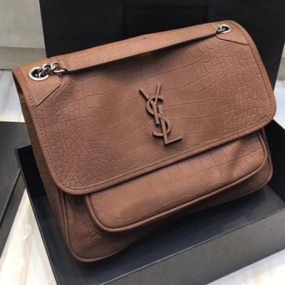 Saint Laurent 2019 Niki  Shoulder Bag,28CM - 입생로랑 2019 니키 숄더백 548942, SLB0442, 28CM,브라운