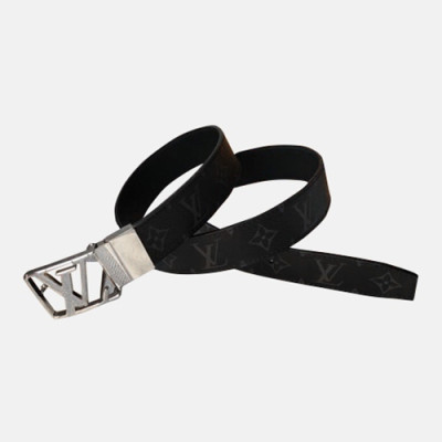 Louis vuitton 2019 Mm/Wm Leather Belt - 루이비통 2019 남여공용 레더 벨트 LOUBT0076,Size(3.5cm),블랙