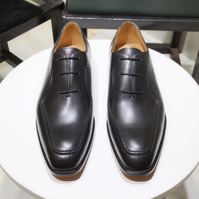 [커스텀급]Berluti 2019 Mens Retro Business Leather Oxford -  벨루티 2019 남성 레트로 비지니스 레더 옥스퍼드 Bert003x.Size(245 - 270).블랙