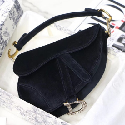 Dior 2019 Saddle Shoulder Bag,19.5CM - 디올 2019 새들 숄더백 DIOB0376,19.5CM,네이비