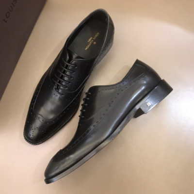 [커스텀급]Louis Vuitton 2019 Mens Business Signature Logo Leather Oxford - 루이비통 2019 남성 비지니스 시그니처 로고 레더 옥스퍼드 Lou01201x.Size(240 - 275).블랙