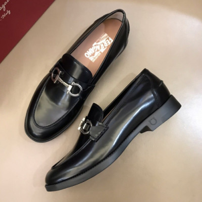 Ferragamo 2018 Mens Gancio Leather Loafer - 페라가모 남성 레더 간치오 레더 로퍼 Fer0296x.Size(240 - 265).블랙