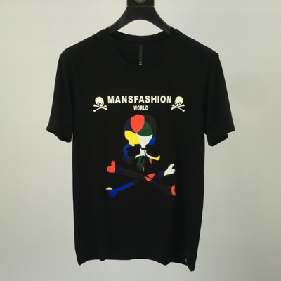 Mastermind Japan 2019 Mens Cruz Skull Cotton Short Sleeved Tshirt - 마스터마인드재팬 남성 크루즈 스컬 코튼 반팔티 Masts0014.Size(m - 3xl).블랙