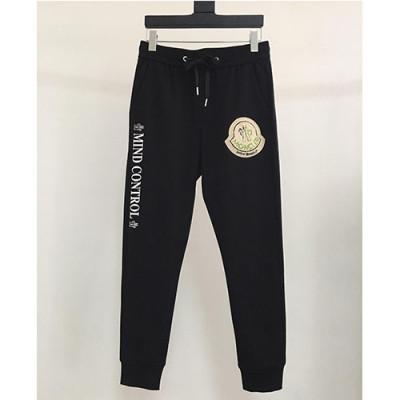 Mocler 2019 Mens Casual Logo Training Pants - 몽클레어 남성 캐쥬얼 로고 트레이닝 팬츠 Mocpa0057.Size(m-2xl).컬러(블랙 )