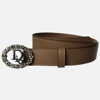 Christian Dior 2019 Ladies Leather Belt - 크리스챤 디올 2019 여성용 레더 벨트 DIOBT0022,Size(3.0CM).브라운핑크