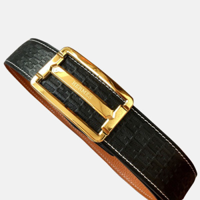 Hermes 2019 Mens Leather Belt - 에르메스 2019 남성용 레더 벨트 HERBT0063.Size(3.8cm),블랙