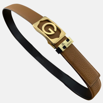 Gucci 2019 Mens Leather Belt - 구찌 2019 남성용 레더 벨트 GUBT0075.Size(3.4cm).브라운