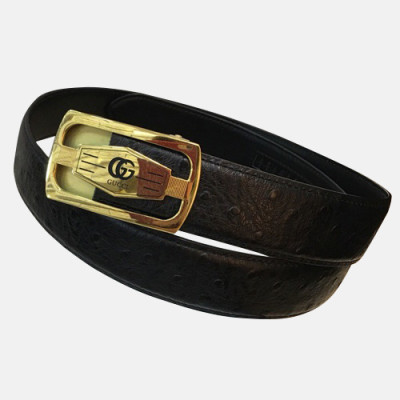 Gucci 2019 Mens Leather Belt - 구찌 2019 남성용 레더 벨트 GUBT0077.Size(3.4cm).블랙