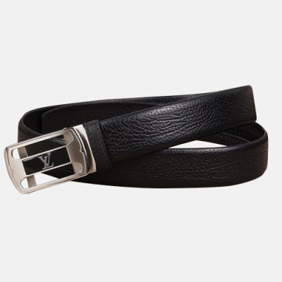 Louis vuitton 2019 Mens Leather Belt - 루이비통 2019 남성용 레더 벨트 LOUBT0082,Size(3.5cm),금장,은장