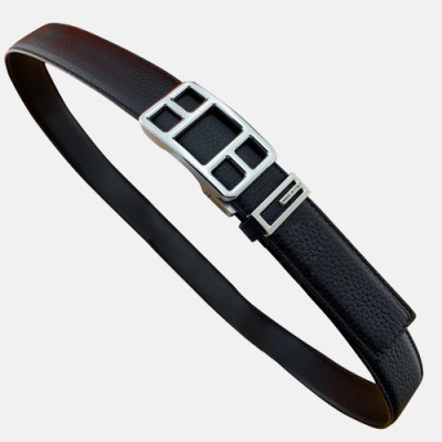 Hermes 2019 Mens Leather Belt - 에르메스 2019 남성용 레더 벨트 HERBT0067.Size(3.4cm),블랙