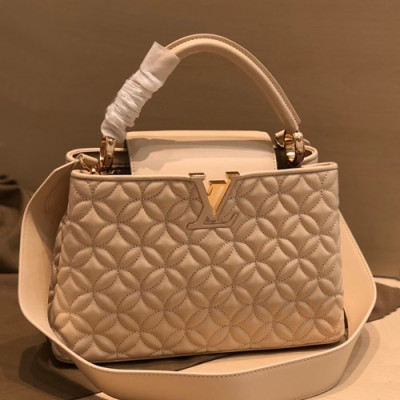 Louis Vuitton 2019 Capucines Tote Shoulder Bag,27/31cm - 루이비통 2019 카푸신 토트 숄더백  M48865,LOUB1561,27/31cm,베이지